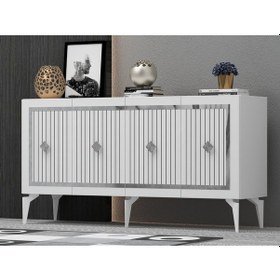 Resim 150 CM NOVA KONSOL BEYAZ-GÜMÜŞ 