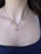 Resim Gold Pembe Kuğu Kolye 