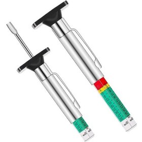 Resim Lastik Derinlik Ölçer Seti - Arabanızın Diş Derinliği İçin Doğru Ölçüm - 25 Mm/32nds, 2 Adet 