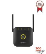 Resim Torima WR-25 Siyah Wifi Sinyal Yakınlaştırıcı Güçlendirici Router 300Mbps 