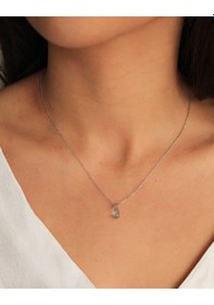 Resim 925 Ayar Gümüş Rodyum - Altın Kaplama 6 Ct Yarı Değerli Mavi Topaz Damla Taşlı Set -Raccolta Di Gocce 