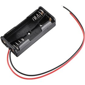 Resim Aaa Pil Kutusu Yuvası İnce Küçük Tip 2 Adet 1.5v Pil Toplam 3v Plasitk Pil Tutucu 14cm Kablo 