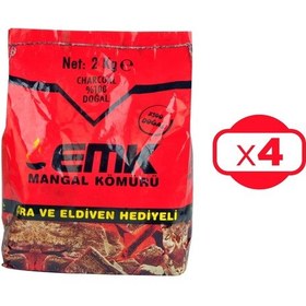 Resim Emk Mangal Kömürü 2 Kg X 4 Adet 