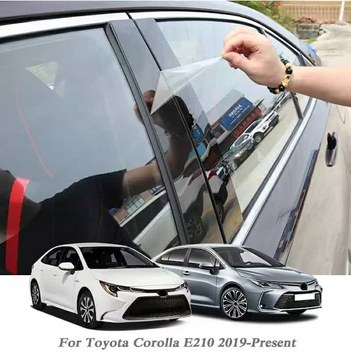 Toyota Corolla Uyumlu 2019 Sonrası Piano Black Kapı Direk Kaplaması 16 P