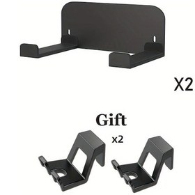 Resim Xuweiwei Siyah Metal Duvar Montaj Kiti Ve Xbox Series S Masa Altı Standı 