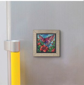Resim Kelebek Baskılı Mdf Magnet 7x7 315 