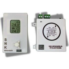 Resim Snk Mühendislik Kablosuz Oda Termostatı Snk Nr1 