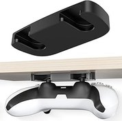 Resim CKXIN PS5 PS4 Controller Playstation 5 Playstation 4 için Denetleyici Masa Standı Masa Altı Montaj Kumanda Tutucu Masa Düzenleyici ve Masa Yönetimi (1 Paket) Siyah 