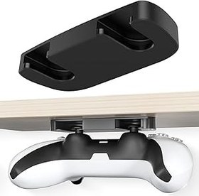 Resim CKXIN PS5 PS4 Controller Playstation 5 Playstation 4 için Denetleyici Masa Standı Masa Altı Montaj Kumanda Tutucu Masa Düzenleyici ve Masa Yönetimi (1 Paket) Siyah 