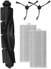 Resim Marketto Arçelik 9178038638 Uyumlu Robot Süpürge Yedek 5 Parça Seti, Ana Fırça, Yan Fırça, Hepa Filtre 