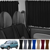Resim Oto Pandami Citroen Berlingo 1.nesil 1996-2009 Uyumlu Siyah Raylı Oto Perde Takımı 