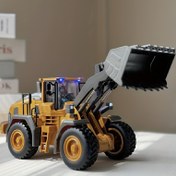 Resim Uzaktan Kumandalı Mühendislik Araçları - Ekskavatör, Buldozer, Yükleyici Oyuncak Metal Kürek Başlığı ve Işıklarla, Erkek Çocuklar İçin Uygun, 9/11 Kanal Uzaktan Kumandalı Oyuncak, Noel, Doğum Günü Hediyesi 