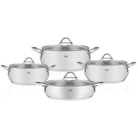 Resim Taç Vitali 8 Parça Çelik Tencere Seti 