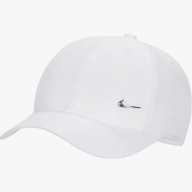 Resim Nike Dri-Fit Club Metal Swoosh Çocuk Beyaz Şapka 