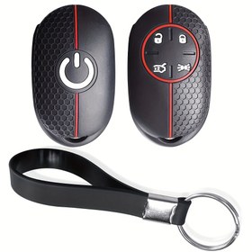 Resim For Fiat 500 EV 500e Topolino Yeni Enerji Araçları için Silikon Araba Anahtar Kılıfı - Anahtarlıklı Koruyucu Anahtar Kabuğu Oto Aksesuarları 