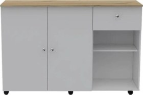 Resim Neşe Mutfak Adası - Beyaz-150 Cm Beyaz - Atlantik Çam 