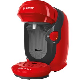 Resim Bosch Tassimo Style TAS1106 Espresso Makinesi, 1400 W, 3,3 bar, 0,7 l, Kendi kendini temizleme ve kireç çözme, Kapsüller, Şeftali - Kırmızı 