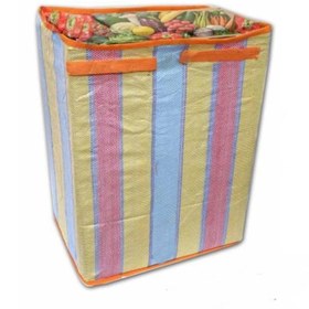 Resim Süper Sağlam Naylon Örgülü Tel Pazar Arabası Çantası H=50-39x26cm Kir Tutmaz, Yıkanabilir, Yırtılmaz 