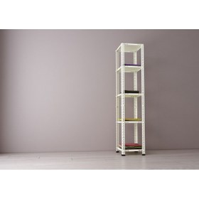 Resim RafBurada 31x31x200 Cm Krem Çok Amaçlı Raf - Gardırop 