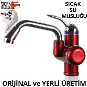 Resim ozbience Elektrikli Ani Su Isıtıcı, Termal Şofben, Lavaboya Monteli, Pratik ve Güvenli 