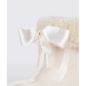 Resim Igor Bimbi Soft Borreguito Kürklü Krem PVC Malzemeden Bağcıksız Rahat Günlük Bot 