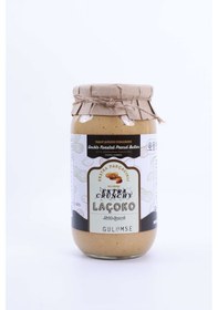 Resim Laçoko Kişiye Özel Şekersiz Saf Katkısız Fıstık Ezmesi Glutensiz Vegan Doğal Çifte Kavrulmuş Parçacıklı Extra Crunchy Yer Fıstığı Ezmesi 2 x 1 KG 
