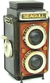 Resim Dekoratif Metal Fotoğraf Makinesi Kumbara C0323-1 