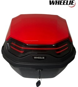 Resim Wheelıe Xt08-lr 32 Litre Motosiklet Arka Çanta Açık Kırmızı 