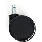 Resim Ofis ve Oyuncu Koltuk Silikon Taban Sessiz Siyah 5x Teker Seti 