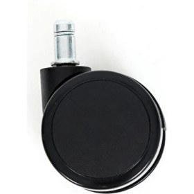 Resim Ofis ve Oyuncu Koltuk Silikon Taban Sessiz Siyah 5x Teker Seti 