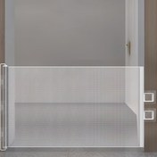 Resim Ayarlanabilir Kedi ve Köpek Kapısı - 4 Bacaklı Stabiliteli, Merdiven, Kapı ve Küçük Alanlar İçin Bükülebilir Tasarım, Beyaz Metal Çerçeve ve File, Köpekler İçin Pet Kapısı, Pet Güvenliği, Modern Pet Aksesuarı, Dayanıklı Pet Bariyeri 