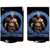 Resim cosy home gift God Of War Kratos Playstation 5 Standart Disk Edition Sticker Kaplama Seti 