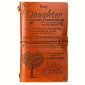 Resim Sevgili Kızım Suni Deri Günlük - 140 Sayfa, Anneden veya Babadan Doğum Günleri, Mezuniyet, Şükran Günü ve Noel için Mükemmel Hediye 