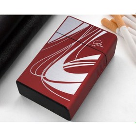 Resim Bk Gift Kişiye Özel İsimli Kırmızı Metal Sigara Tabakası-2, Arkadaşa Hediye, İsimli Sigaralık, Metal Sigara Kutusu 