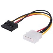 Resim Molex 4 Pin IDE erkek to SATA 15 Pin dişi power çevirici kablo keepro