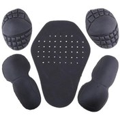 Resim Novahub Suntek Kasklı Omuz Dirsek Sırtlık Koruma Zırh Pedi 5 Adet Siyah 