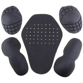 Resim Novahub Suntek Kasklı Omuz Dirsek Sırtlık Koruma Zırh Pedi 5 Adet Siyah 