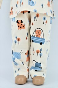 Resim PİEROSBABY Erkek Bebek Pijama Badi Ve Pantolon 2'li Takım 0117 