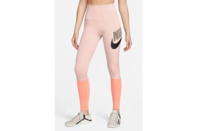 Resim Nike One High Waisted Training Leggings Yüksek Belli Toparlayıcı 2cepli Tayt Pembe 