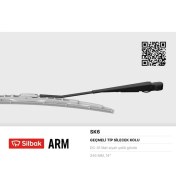 Resim Silbak SİLECEK KOLU 385MM KARTAL ARKA YENI MODEL 1990 (2 ADET) 