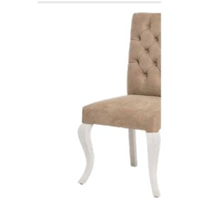 Resim Bengimobilya Sandalye Zus074 Kapitone Model Bej Renk Giydirme Ortopedik Yumuşa 