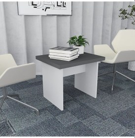 Resim Pasha 4'lü Ofis Takımı Model 6 Beyaz Füme 