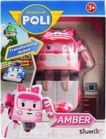 Resim Dönüşebilen Robot Figür - Amber 83158 robocar Poli 