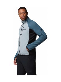 Resim Columbia Arctic Crest Hybrid Full Zip Mavi Erkek Uzun Kollu T-shirt Ae3907-461 Mavi 
