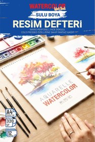 Resim TUĞSET Aquarelle Watercolor Suluboya Resim Defteri 320gr (Akrilik,Guaj,Karakalem,Sketch,Marker Uyumlu 