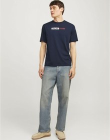 Resim Jack & Jones JJECORP LOGO TEE PLAY Erkek Lacivert Tişört 