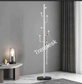 Resim Modern Metal Beyaz Ayaklı Askılık Elbise Askısı 165 30 Cm Beyaz 