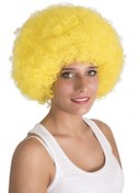 Resim NessiWorld Sarı Renk Kıvırcık Afro Bonus Peruk 