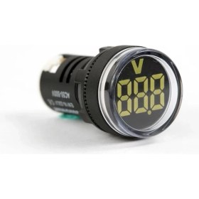 Resim EUROWEST 24-450V LED Voltmetre Beyaz EW16-22LV-B 