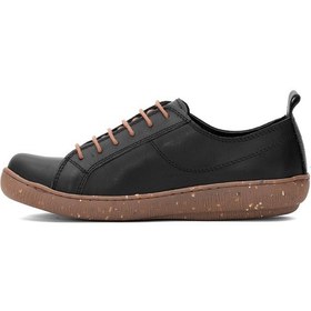 Resim Mammamia D25ya-870 Kadın Hakiki Deri Casual Ayakkabı Siyah Siyah 